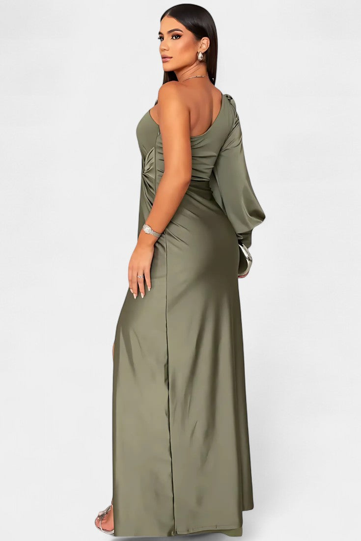 Haljina Maslinasta Elegancija
