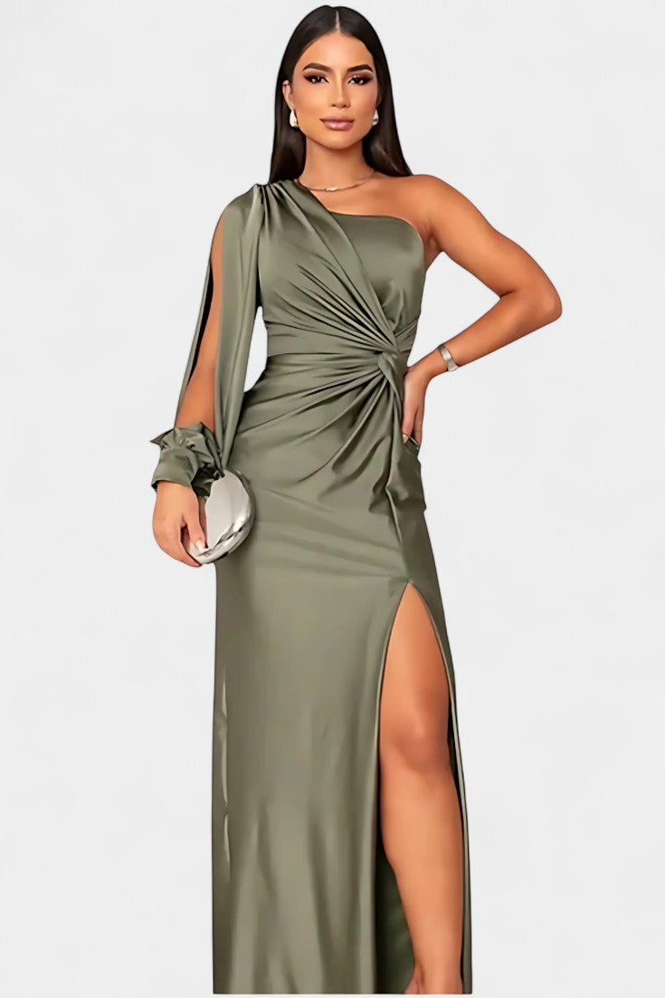 Haljina Maslinasta Elegancija