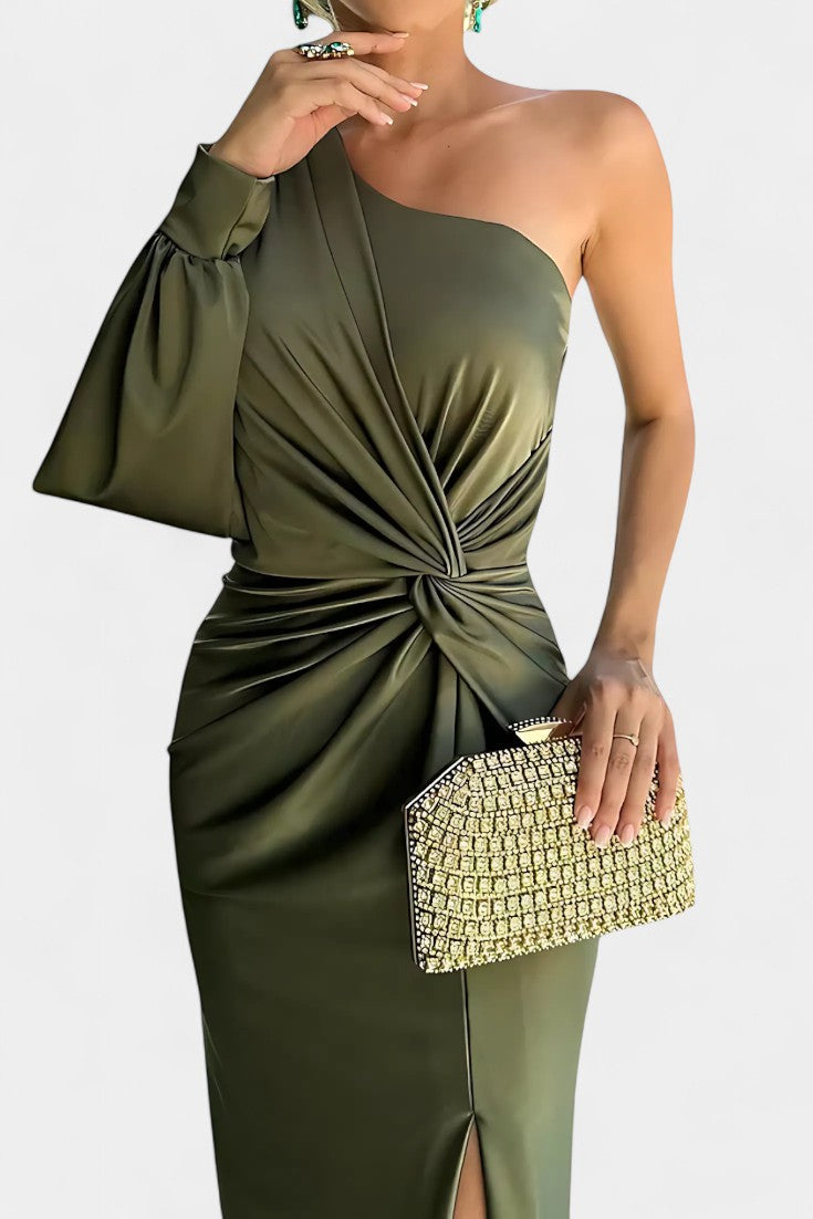 Haljina Maslinasta Elegancija