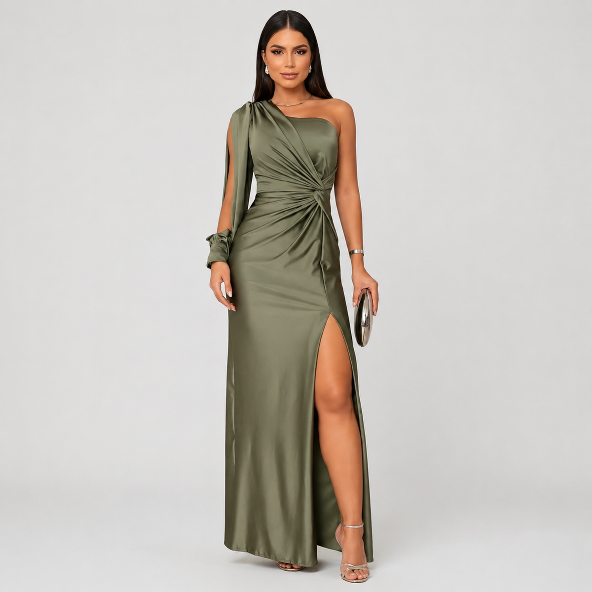 Haljina Maslinasta Elegancija