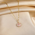 Collier Sakura Rose Romantique od Nehrđajućeg Čelika